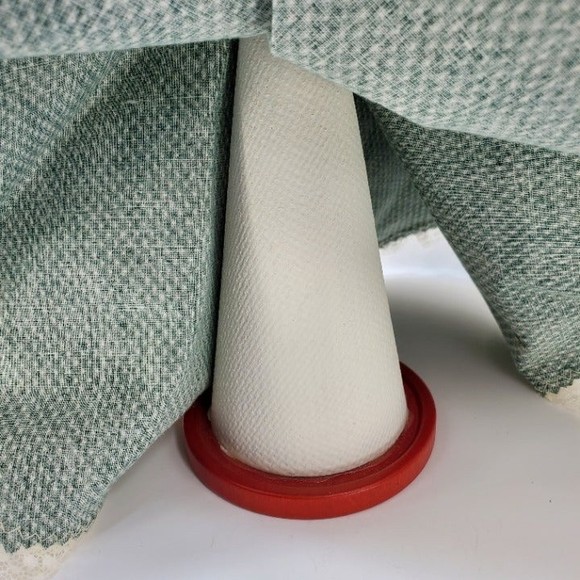 Handmade Wood and Crochet Doily Country Little Girl Doll - Picture 10 of 12